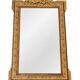 Large gold mirror in Louis XVI style with laurel crown, 121 cm.