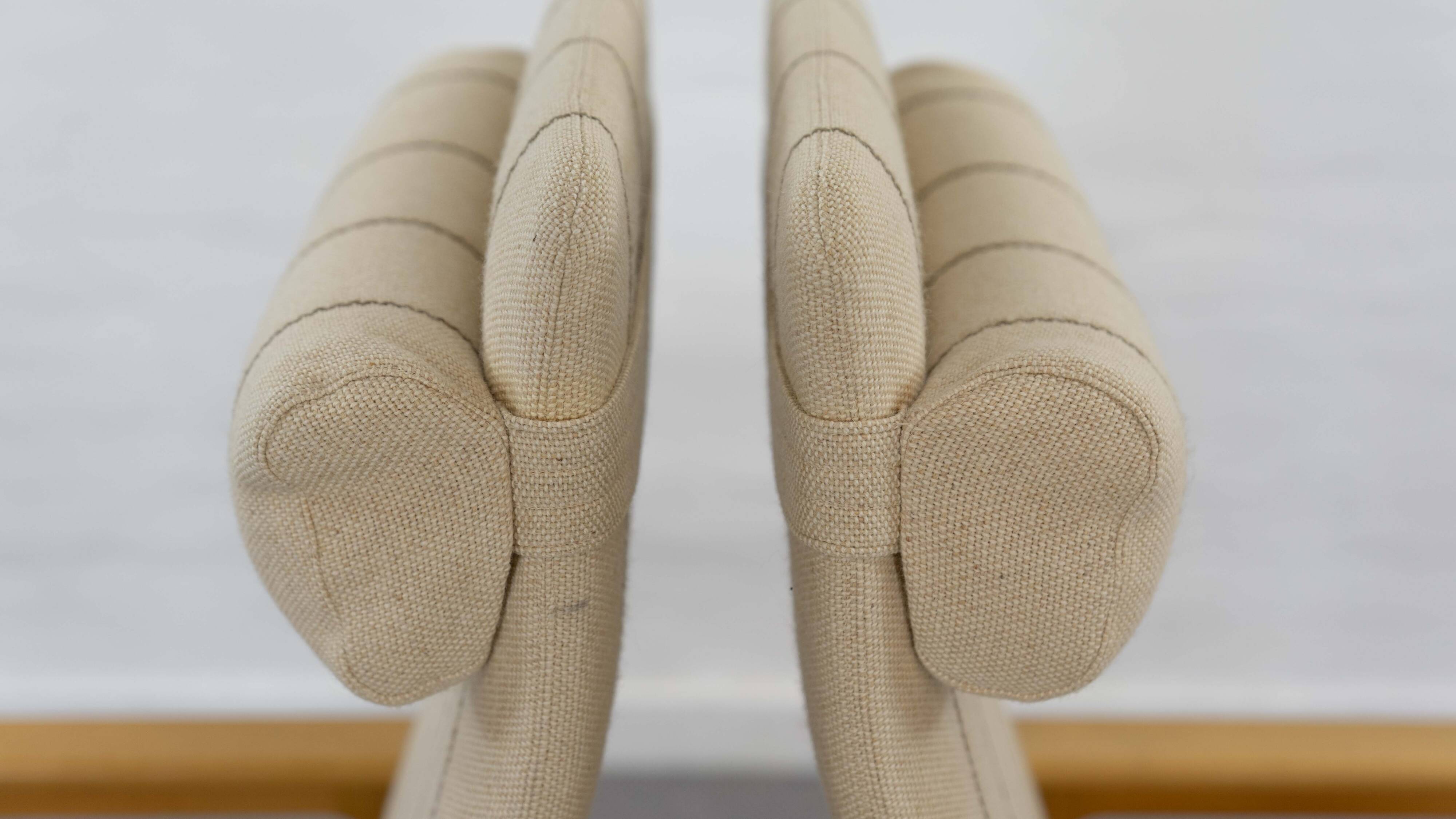 Pair of danish highback chairs by domus danica