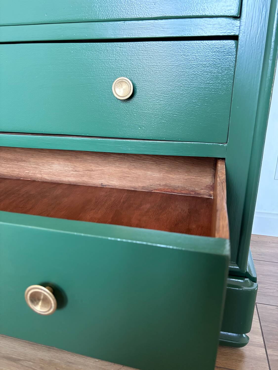 Commode Louis Philippe bois massif plateau marbre