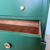 Louis Philippe chest of drawers with solid wood and marble top