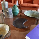 Organic modern wood tray / vide poche, France 1960s