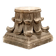 Ancient plaster capital decorated with acanthus leaves, 19th century.