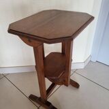 Walnut pedestal table