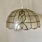 Art Nouveau mother-of-pearl pendant lamp