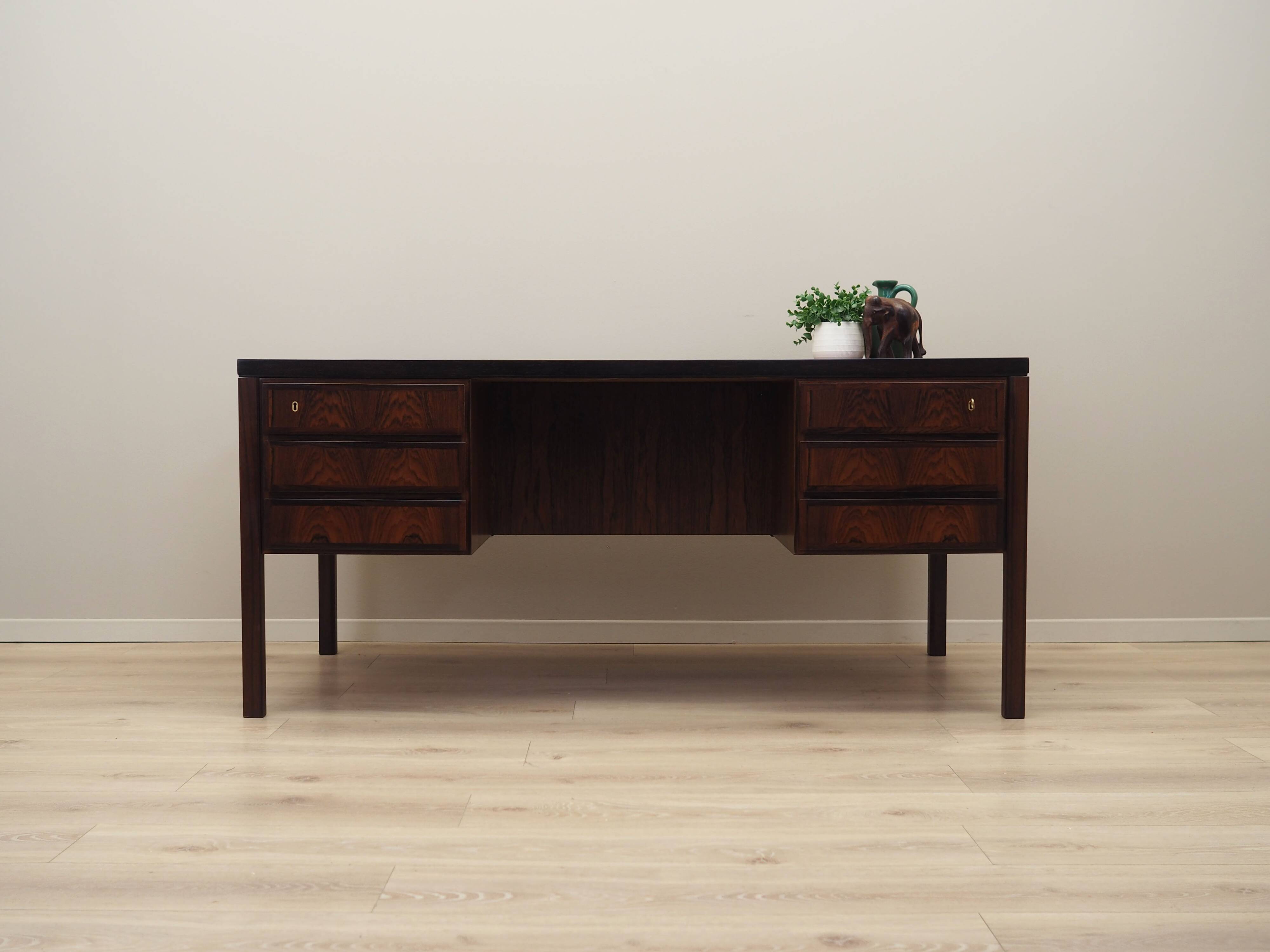 Rosewood desk, Danish design, 1970s, made by Omann Jun