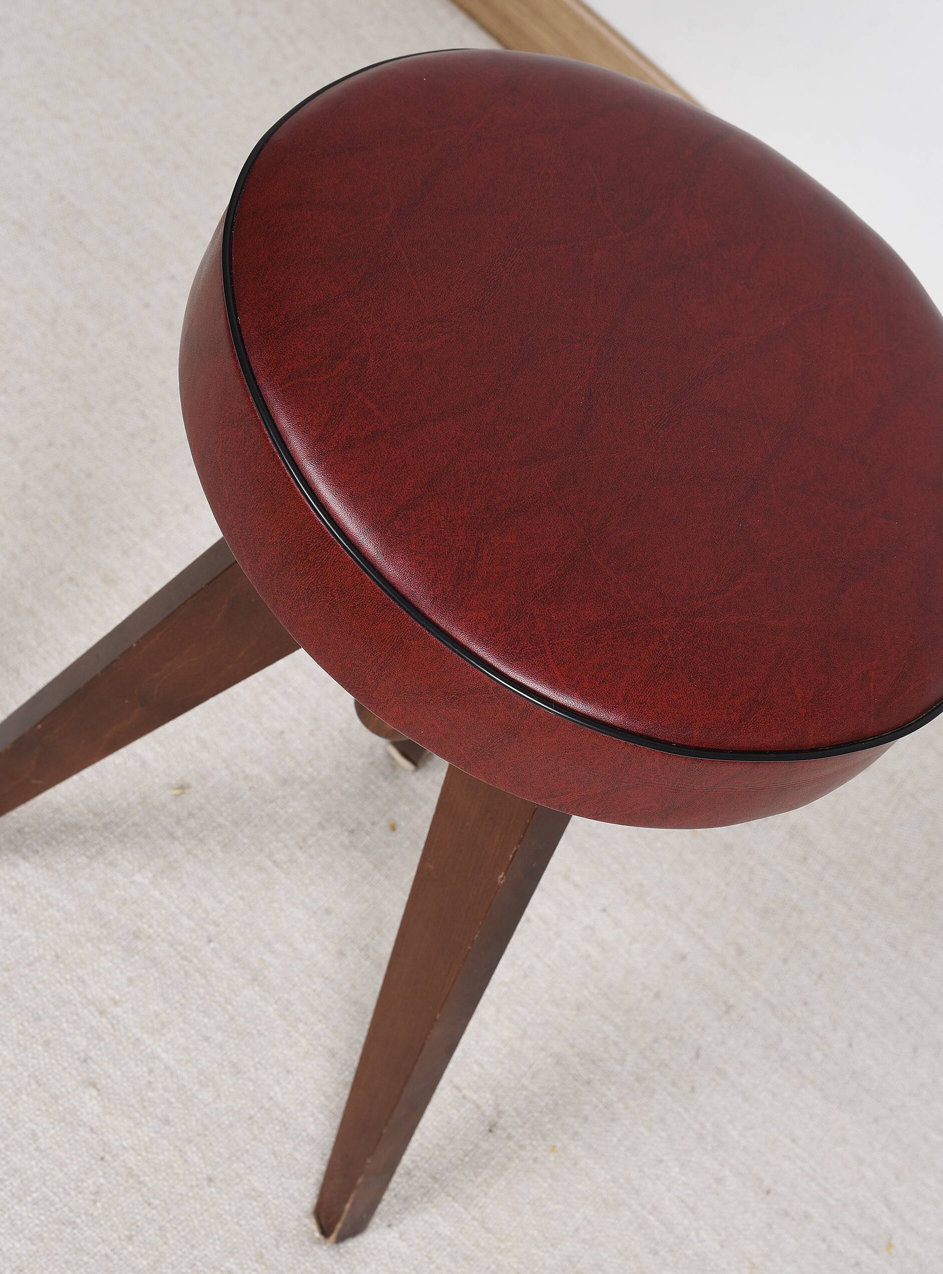 Reiner Modell adjustable piano stool, Germany 1950s