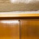 Scandinavian wardrobe 1960 honey color 4 doors L 205 cm