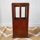Vintage brutalist umbrella stand made of solid wood.