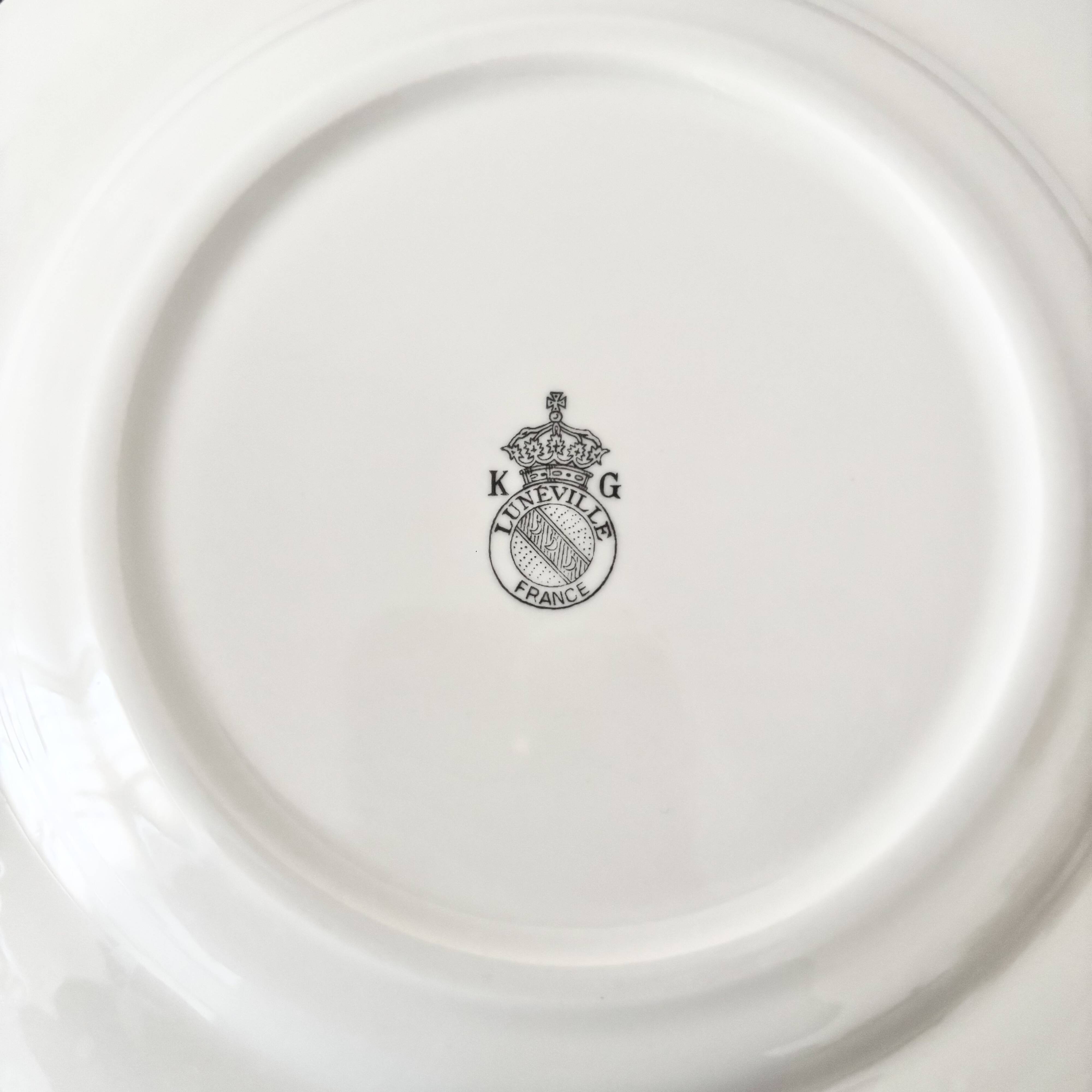 Antique Lunéville dessert plate