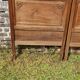 Pair of walnut headboard