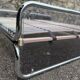 Pair of vintage chrome plexiglass beds