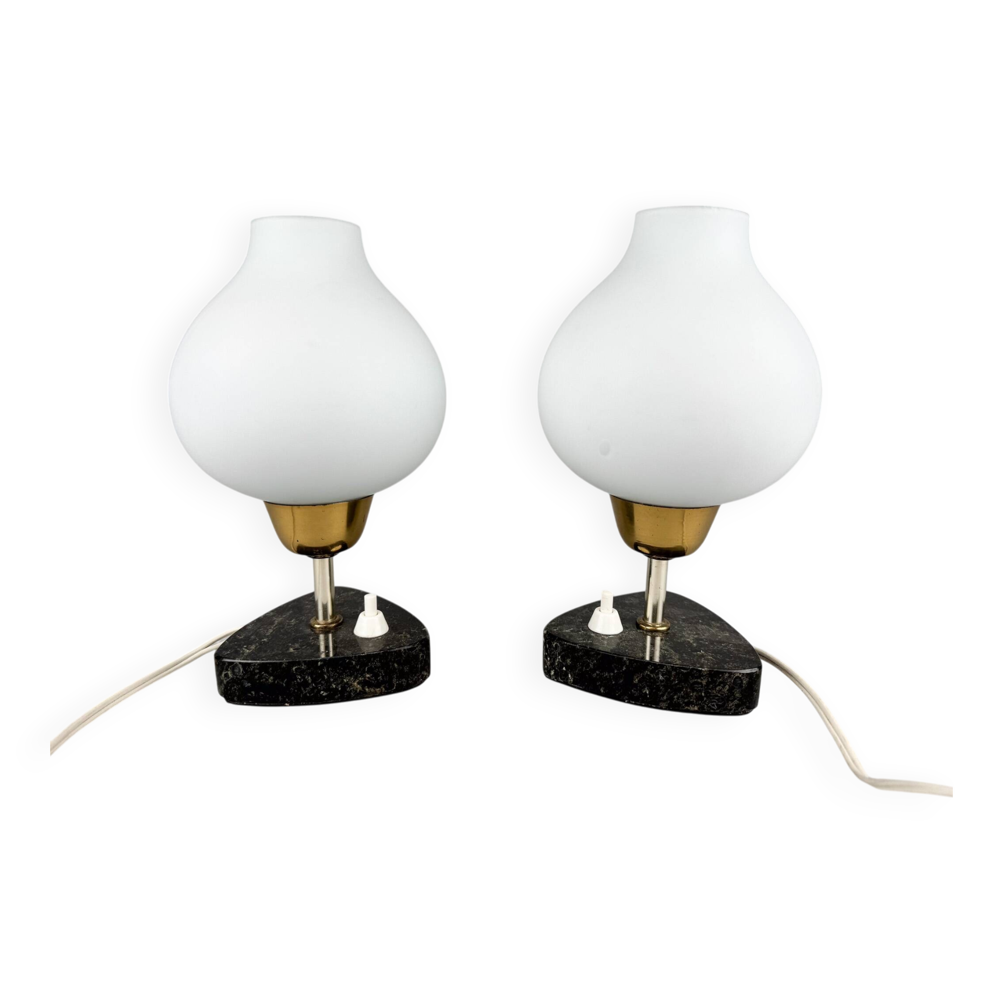 Pair of mid-century table or bedside lamps