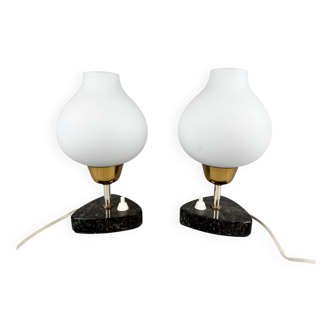 Paire de lampes de table ou de chevet du milieu du siècle