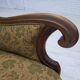 1950s, Danish armchair, furniture wool, hand carved oak wood.