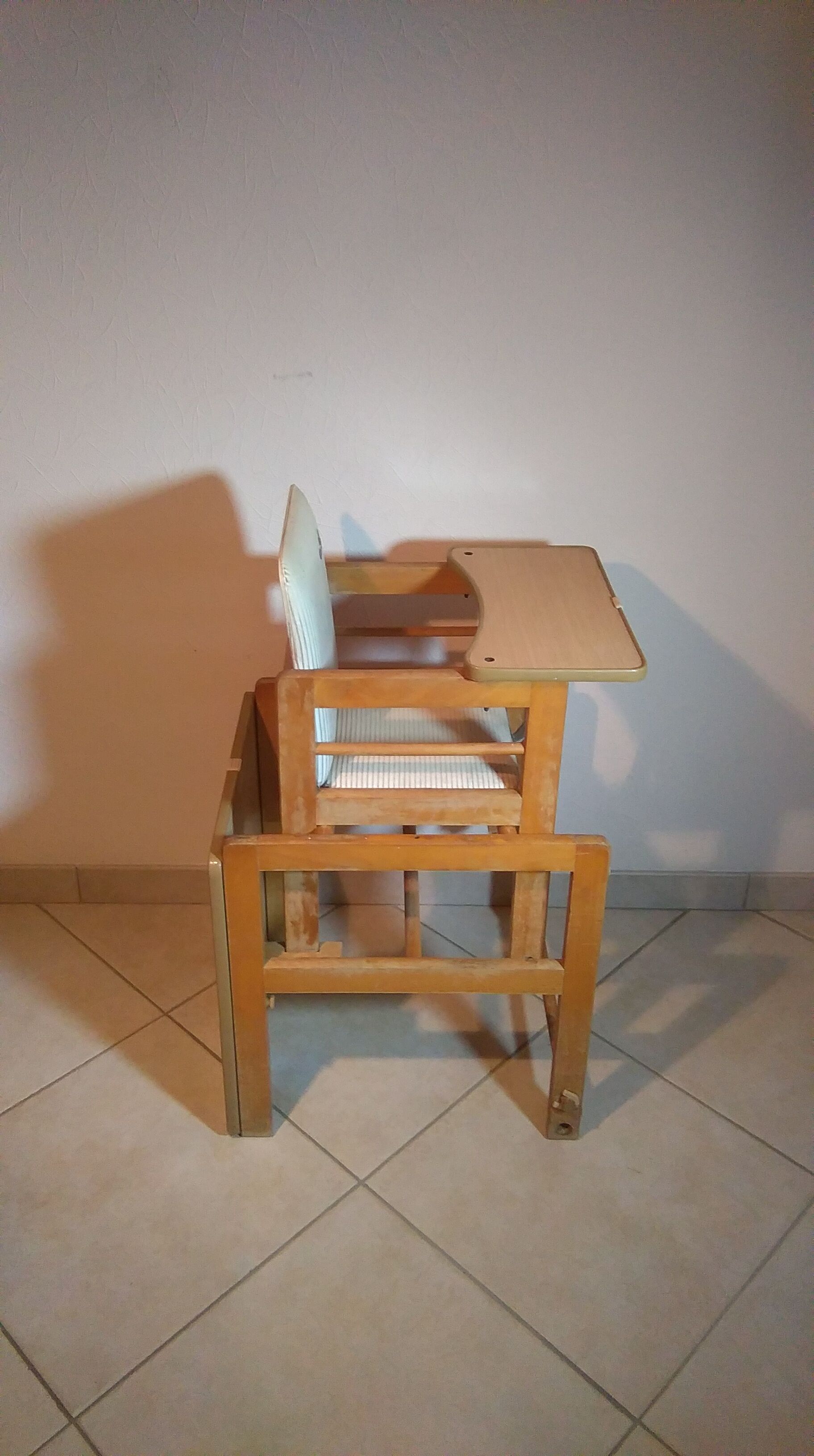 Chaise haute modulable des années 70