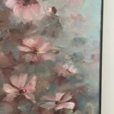 Flowers, oil on canvas signed by Nicole de Fourmantel, 1997