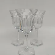 3 crystal glasses from Baccarat, Malmaison model. 17.5 cm.