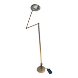 Articulated halogen lamp in chrome-plated brass – 1990s design – Italy