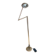 Articulated halogen lamp in chrome-plated brass – 1990s design – Italy