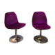Pair of chairs foot tulip vintage 1970's
