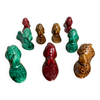 Porte-couteaux caniche en céramique