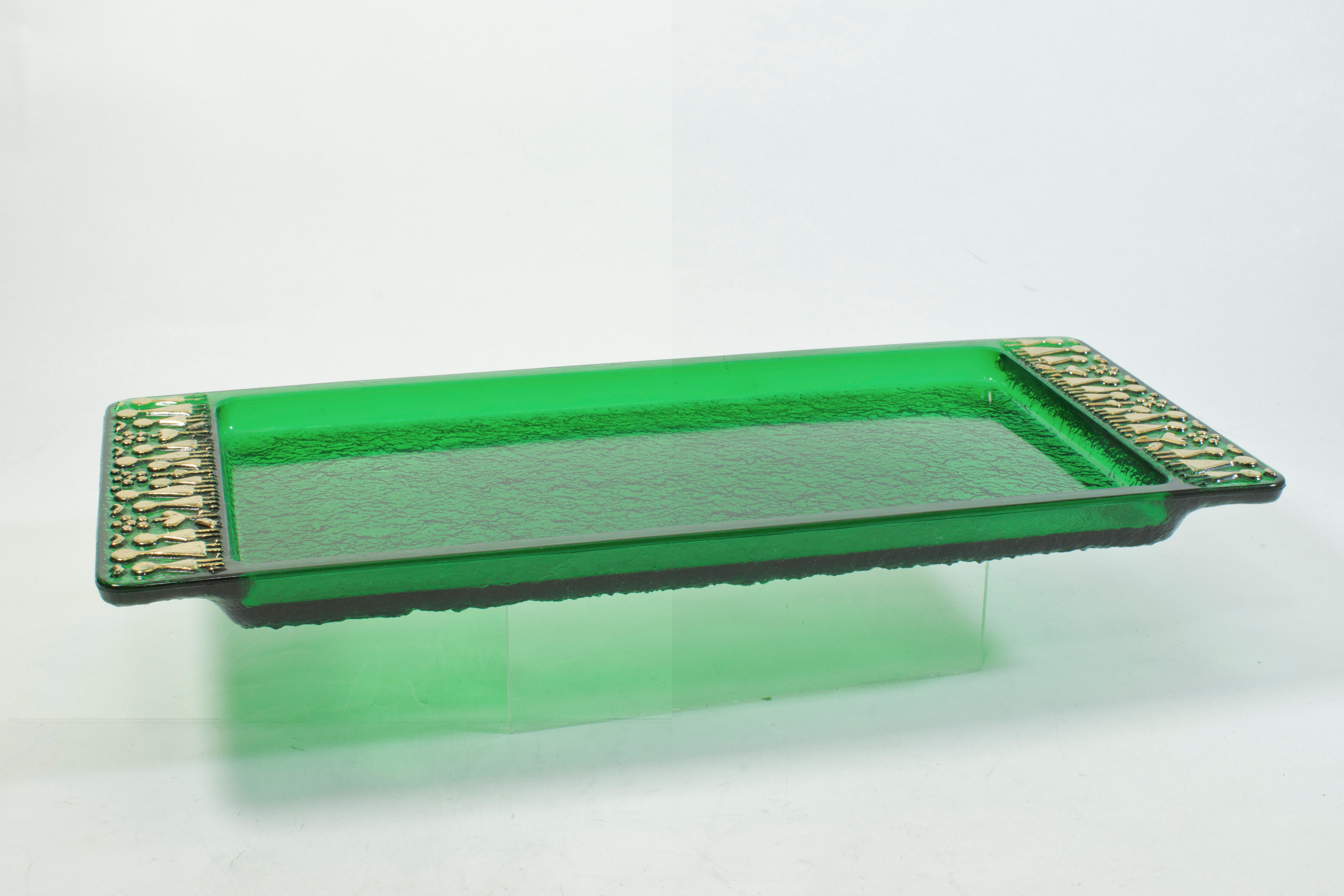 Vintage glass tray 1960