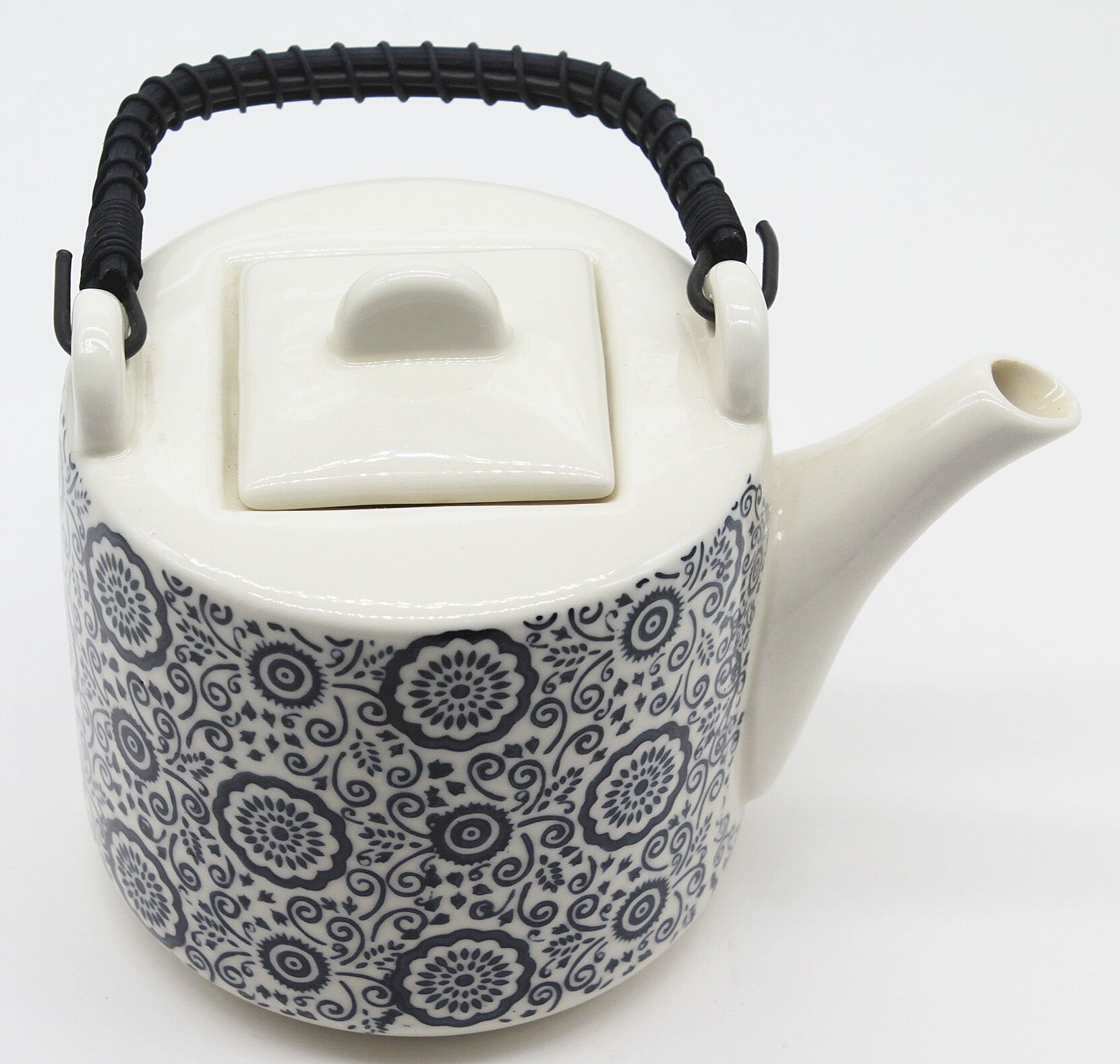 Théière céramique fleurs