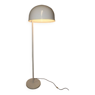 Vintage floor lamp in white lacquered metal, 1970s