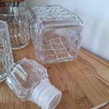 Vintage whiskey decanter and glasses