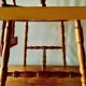 Vintage desk and chair for children in painted wood