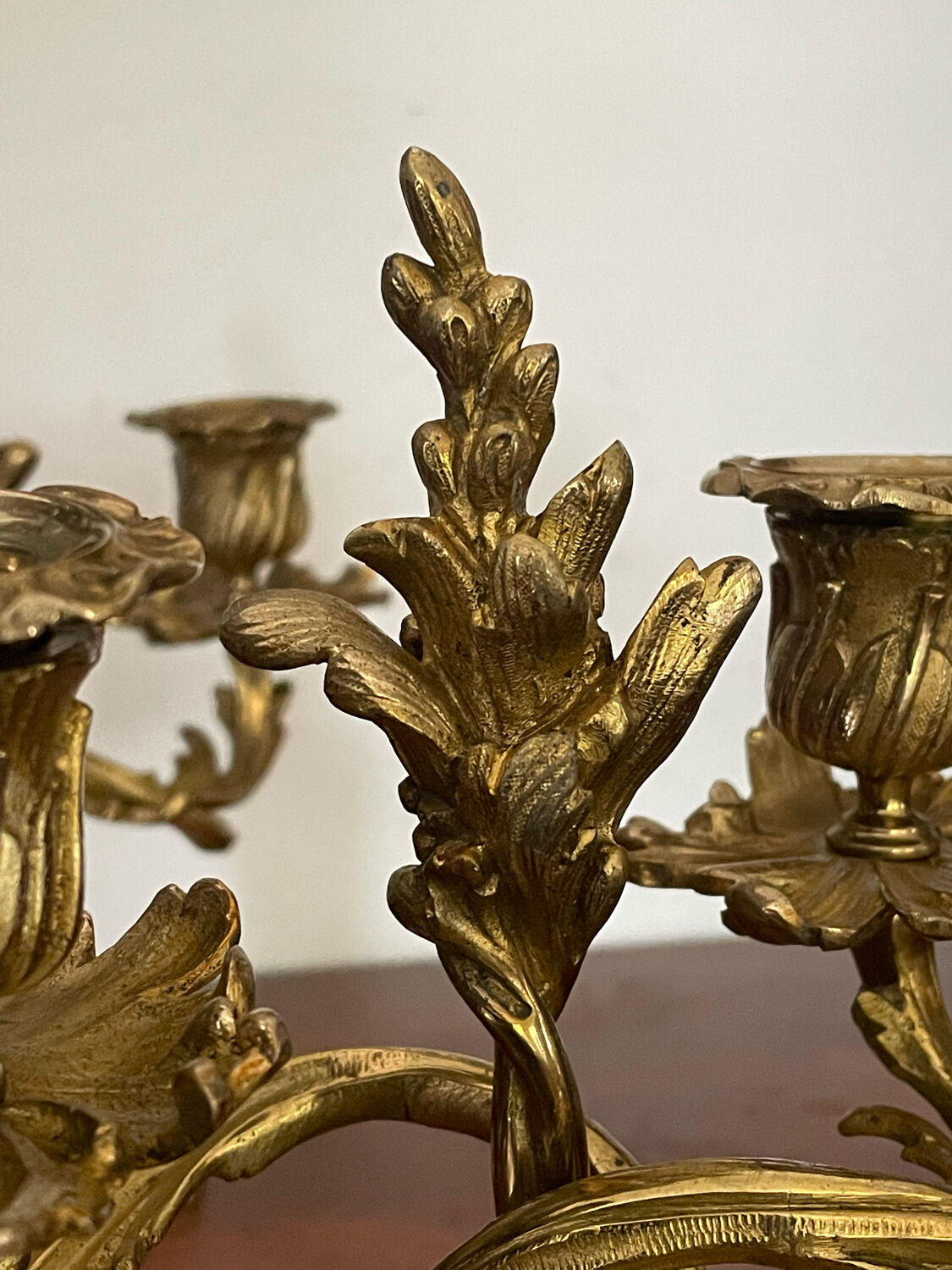 Paire de chandeliers en bronze 19ème