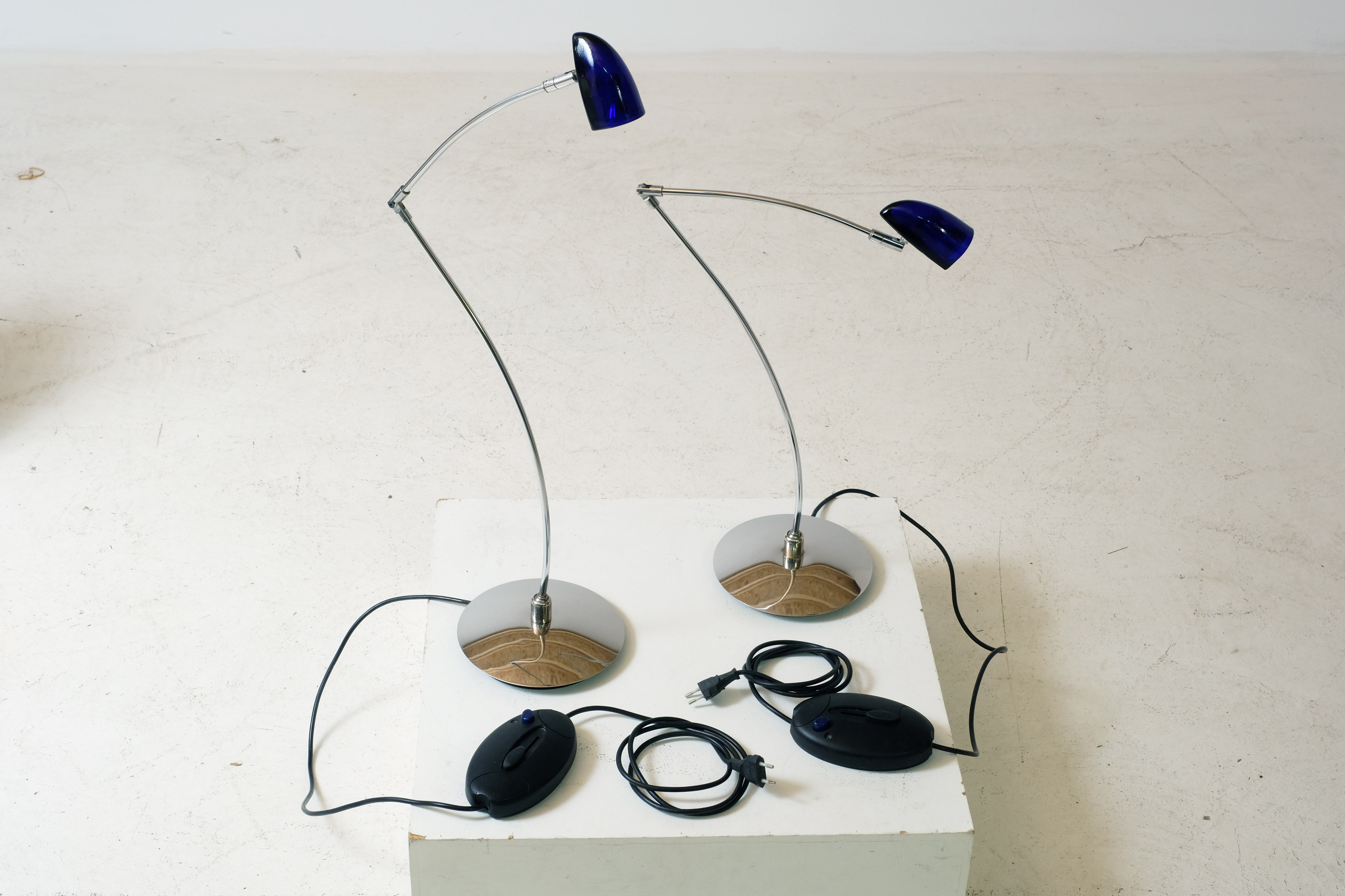 Pair of Harco Loor Design lamps 1980