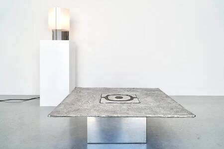 Willy Ceysens, Brutalist Aluminum Coffee Table