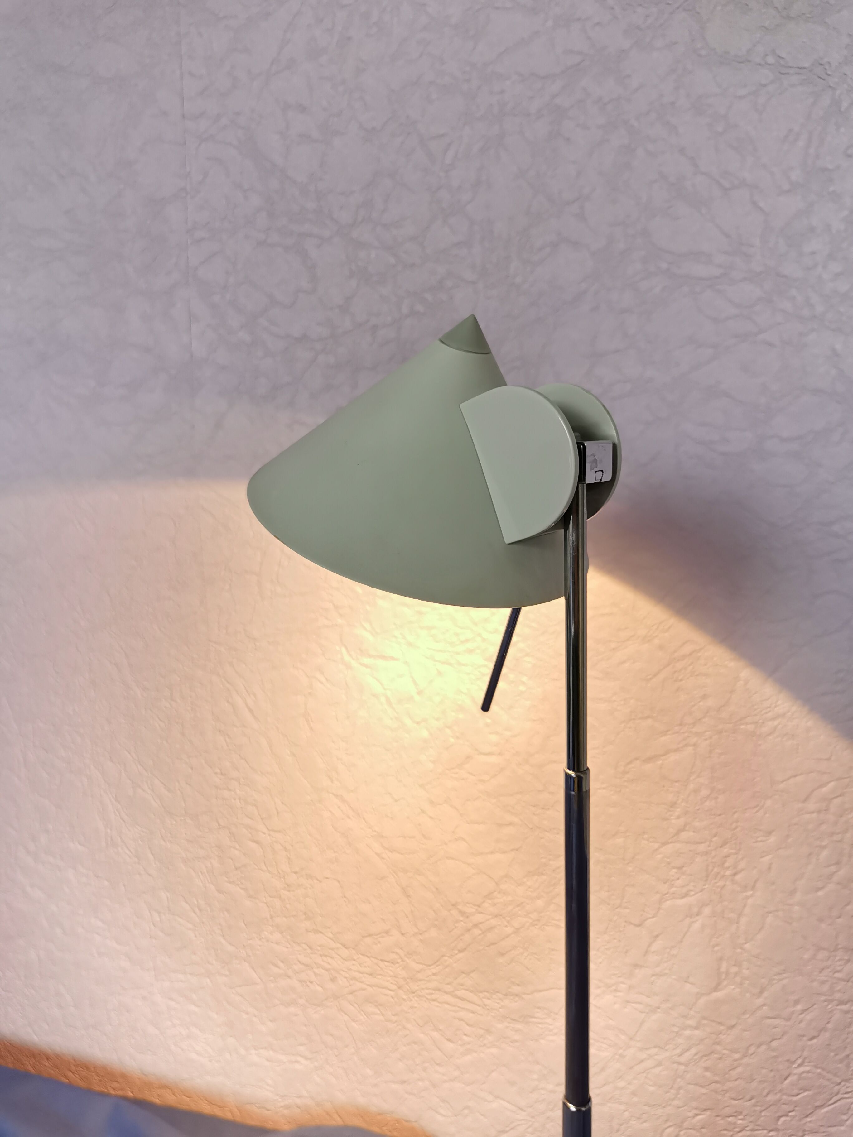 Halogen telescopic desk lamp, postmodern, 1980