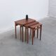Nesting tables in teak & oak by Svend Åge Madsen, 1960s