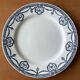 6 antique earthenware dinner plates from Salins-les-Bains (Jura)