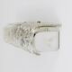 Wall-mounted mirror sconce by J.T. Kalmar, brass and textured glass, Austria, 1950s.