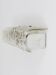 Wall-mounted mirror sconce by J.T. Kalmar, brass and textured glass, Austria, 1950s.