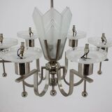 Large Bauhaus chrome pendant, 1930s / Functionalism