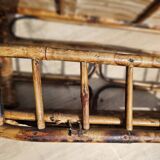 Wall shelf in vintage rattan