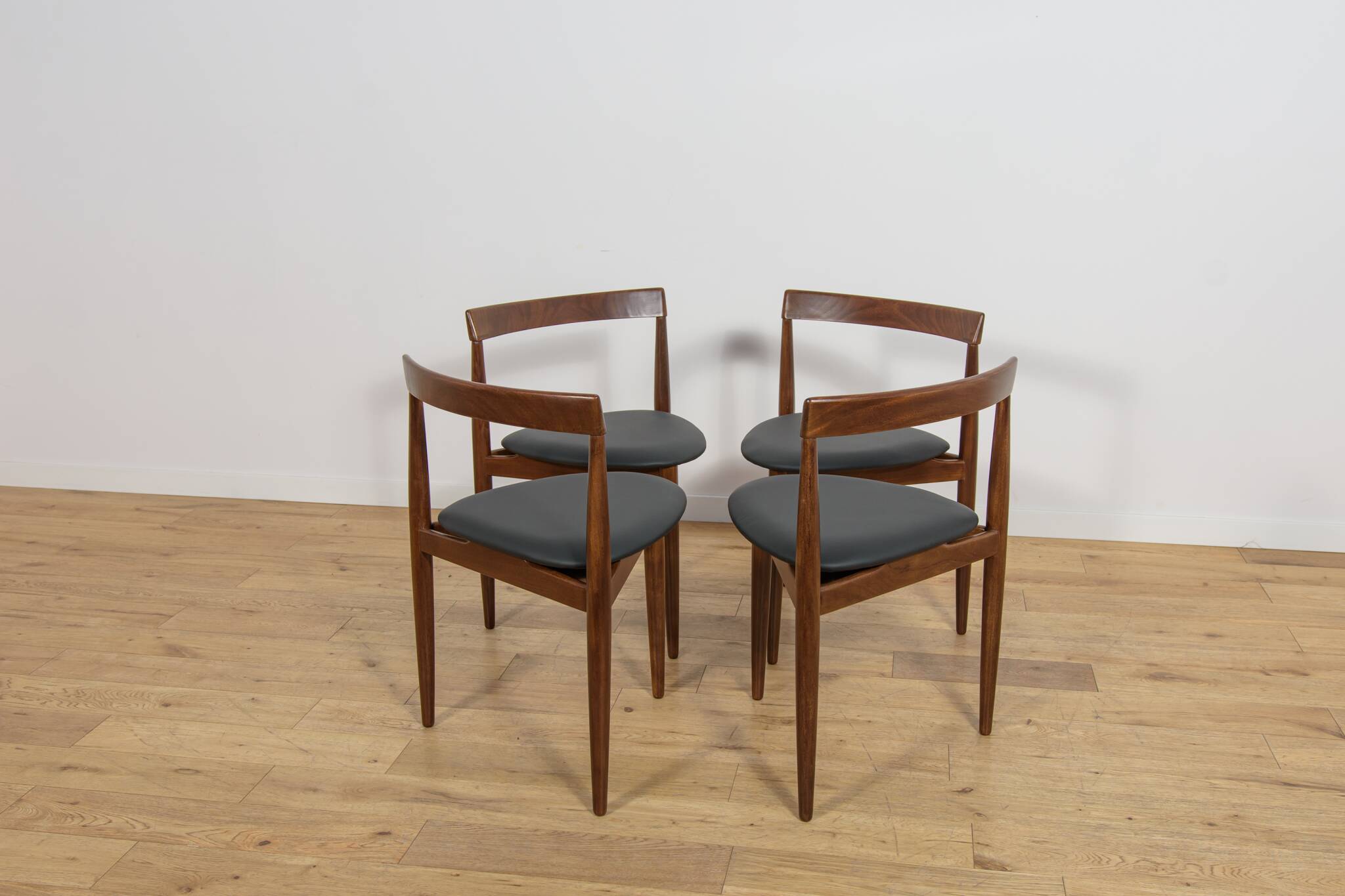 Mid-Century Dining Set by Hans Olsen for Frem Røjle, Denmark, 1950s, Set of 5