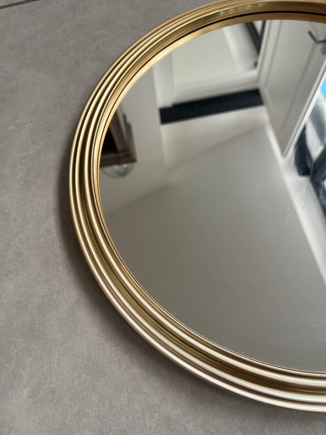 Art Deco gold tray mirror