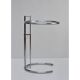 Adjustable height side table in the style of Eileen Gray.