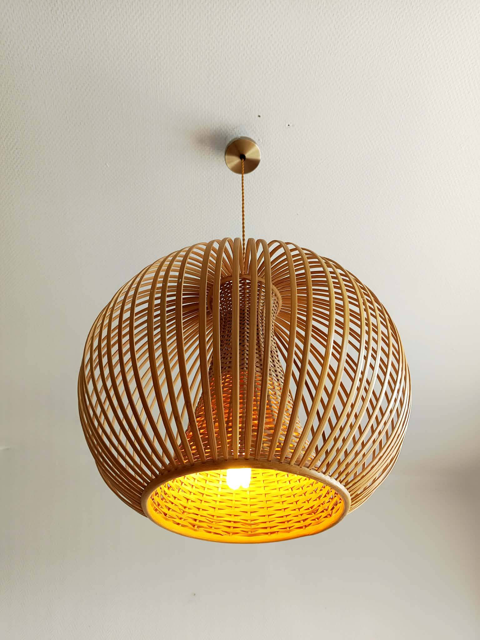XXL bamboo ball pendant