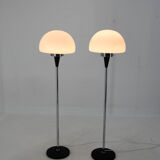 Pair of two floor lamps by Jaroslav Bejvl for Lidokov, 1960s