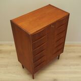 Teak chest of drawers, Danish design, 1970s, production: Denmark