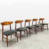 Vintage Danish Birchcraft collection dining chairs Baumritter