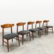 Vintage Danish Birchcraft collection dining chairs Baumritter