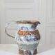 Enameled chamotte stoneware jug by Catherine Allouin