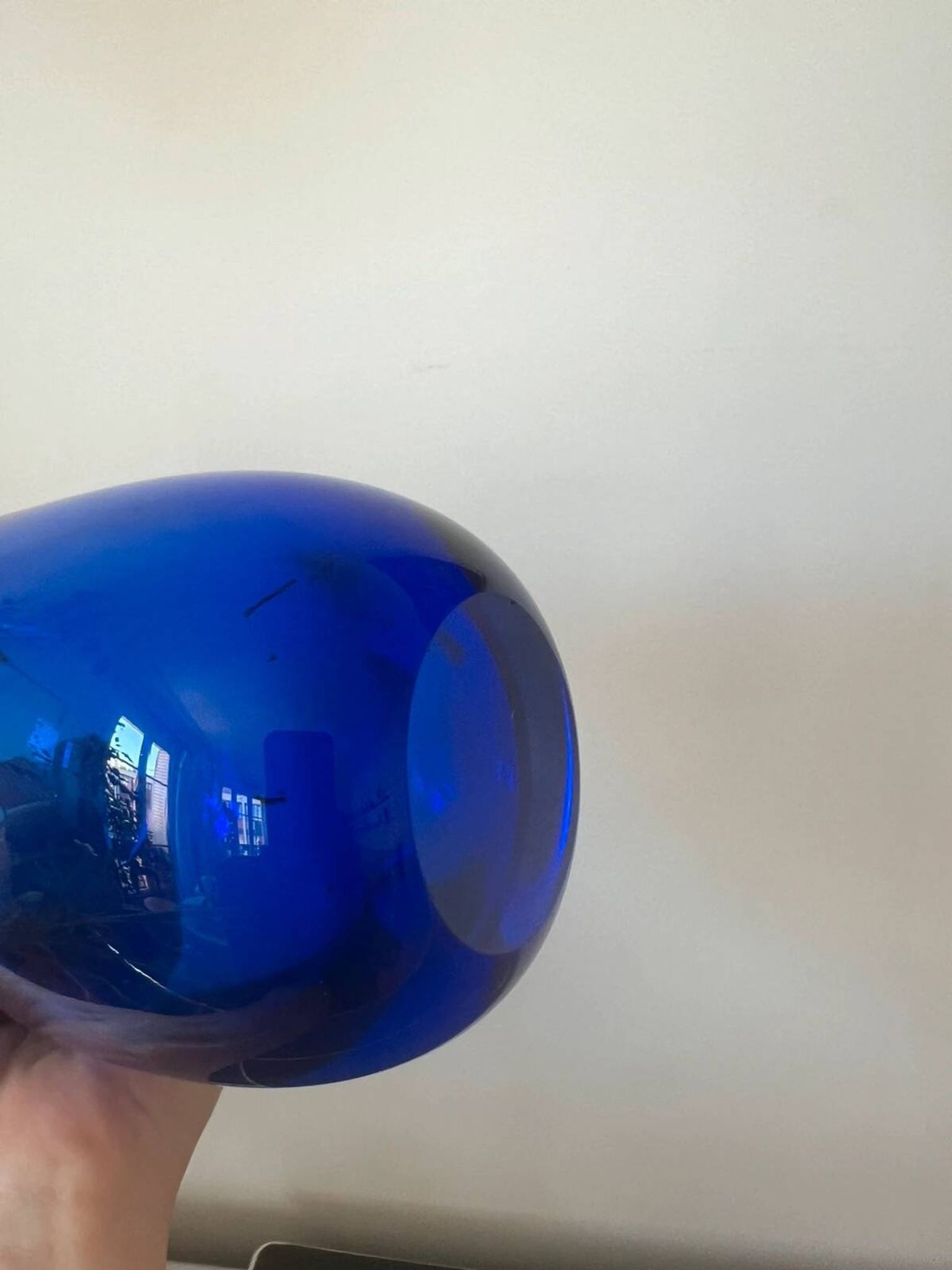Magnifique vase vintage murano bleu